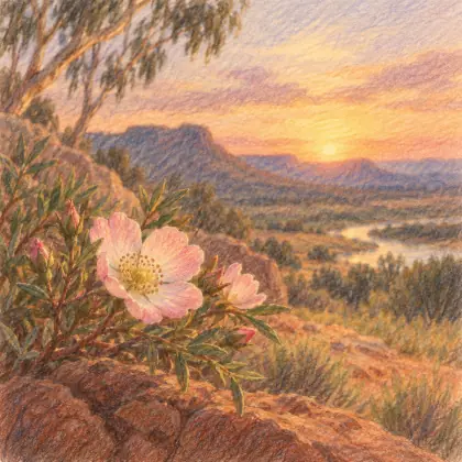 The Little Native Rose - poem by - Henry Lawson
