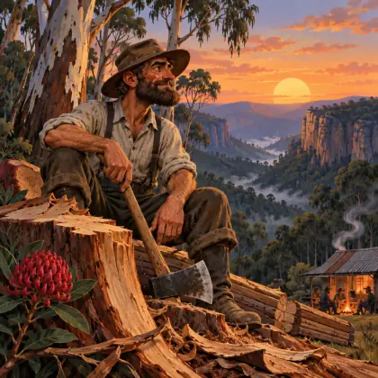 The Mountain Splitter - poem by - Henry Lawson