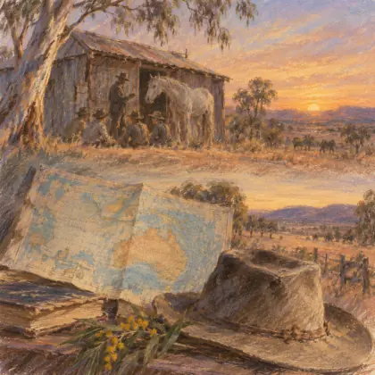 The Old Bark School - poem by - Henry Lawson