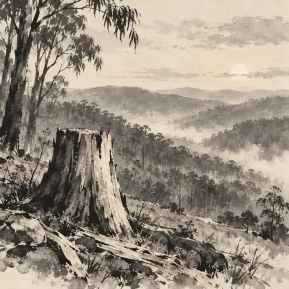The Stringy-bark Tree - poem by - Henry Lawson