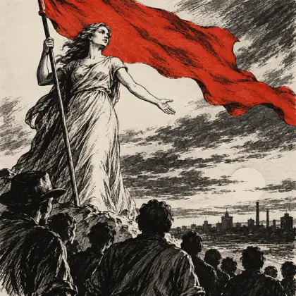 The Waving of the Red - poem by - Henry Lawson