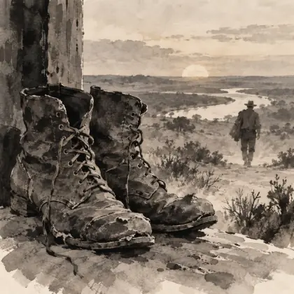 To a Pair of Blucher Boots - poem by - Henry Lawson