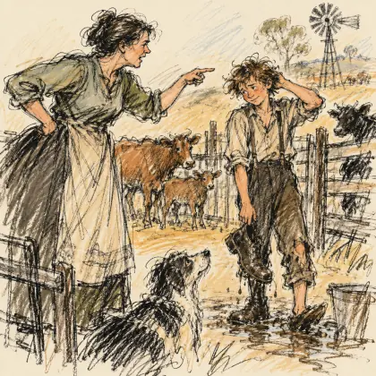 Trouble on the Selection - poem by - Henry Lawson