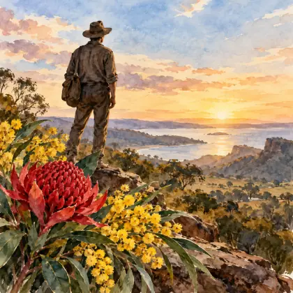 Waratah and Wattle - poem by - Henry Lawson