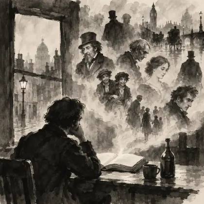 With Dickens - poem by - Henry Lawson