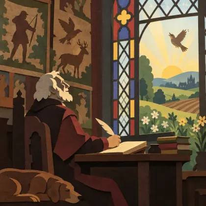 Chaucer - poem by - Henry Wadsworth Longfellow