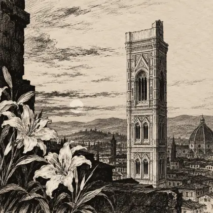 Flower-de-luce: Giotto's Tower - poem by - Henry Wadsworth Longfellow