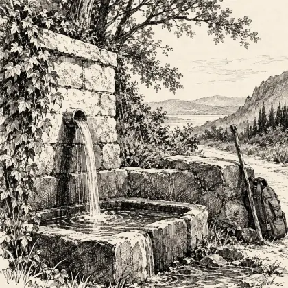 Inscription on the Shanklin Fountain - poem by - Henry Wadsworth Longfellow