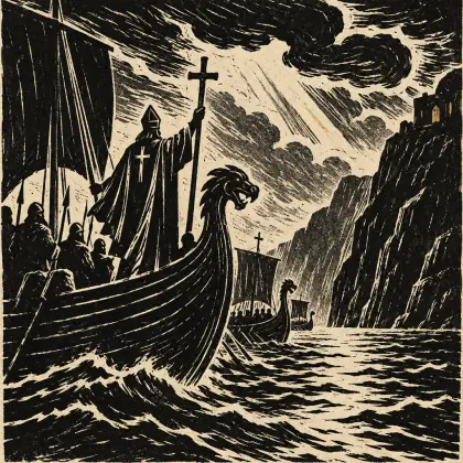 Tales of a Wayside Inn : Part 1. the Musician's Tale; the Saga of King Olaf Xi. -- Bishop Sigurd at Salten Fiord - poem by - Henry Wadsworth Longfellow
