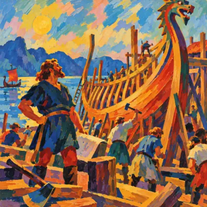 Tales of a Wayside Inn : Part 1. the Musician's Tale; the Saga of King Olaf Xiii. -- the Building of the Long Serpent - poem by - Henry Wadsworth Longfellow