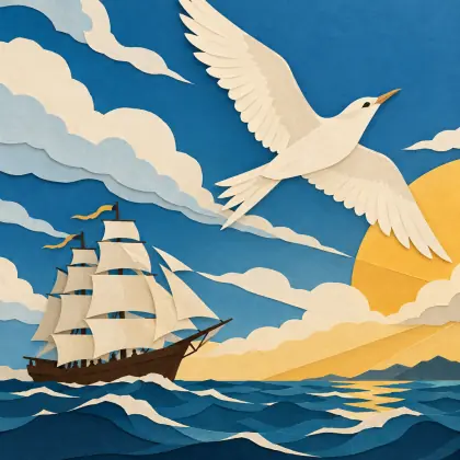 The Bird and the Ship - poem by - Henry Wadsworth Longfellow