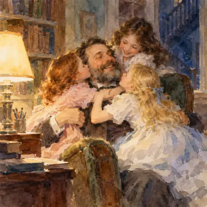 The Children's Hour - poem by - Henry Wadsworth Longfellow