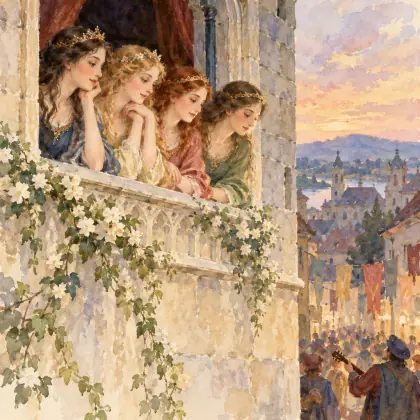 The Four Princesses at Wilna - poem by - Henry Wadsworth Longfellow