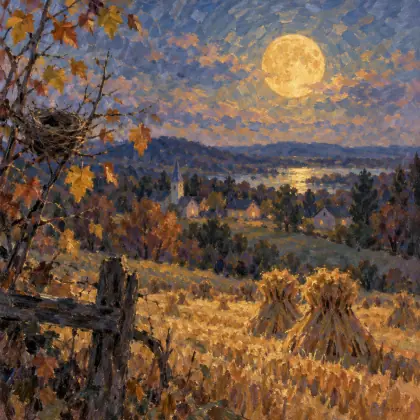 The Harvest Moon - poem by - Henry Wadsworth Longfellow
