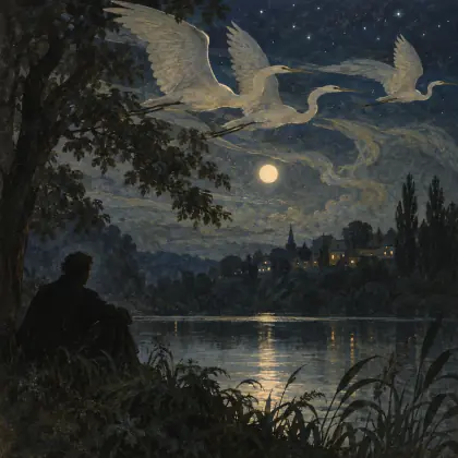 The Herons of Elmwood - poem by - Henry Wadsworth Longfellow