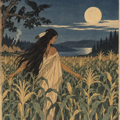 The Song of Hiawatha 13: Blessing the Cornfields - poem by - Henry Wadsworth Longfellow
