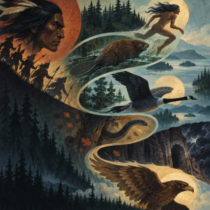 The Song of Hiawatha 17: the Hunting of Pau-puk Keewis - poem by - Henry Wadsworth Longfellow