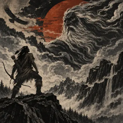 The Song of Hiawatha 4: Hiawatha and Mudjekeewis - poem by - Henry Wadsworth Longfellow