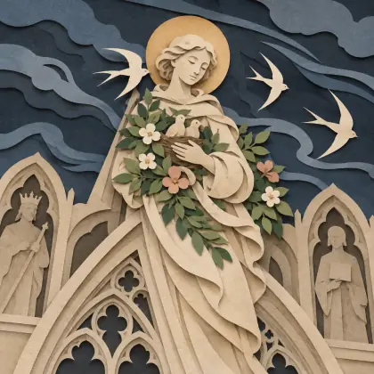 The Statue Over the Cathedral Door - poem by - Henry Wadsworth Longfellow