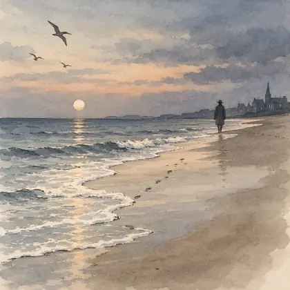 The Tide Rises, the Tide Falls - poem by - Henry Wadsworth Longfellow