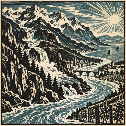 To the River Rhone - poem by - Henry Wadsworth Longfellow