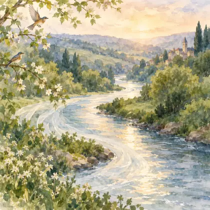 To the River Yvette - poem by - Henry Wadsworth Longfellow