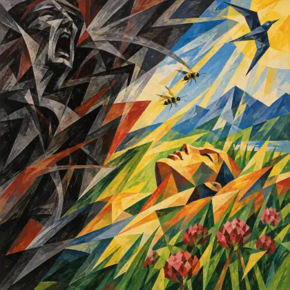 Lying in Grass - poem by - Hermann Hesse