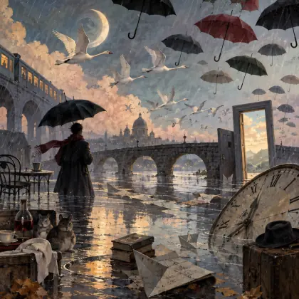 As Umbrellas Follow Rain - poem by - John Ashbery