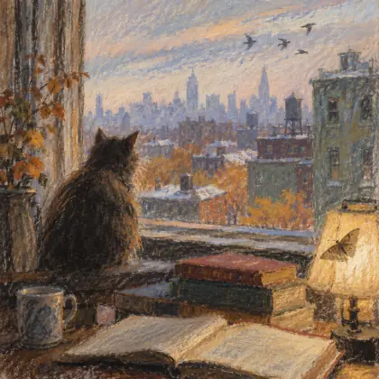 October at the Window - poem by - John Ashbery
