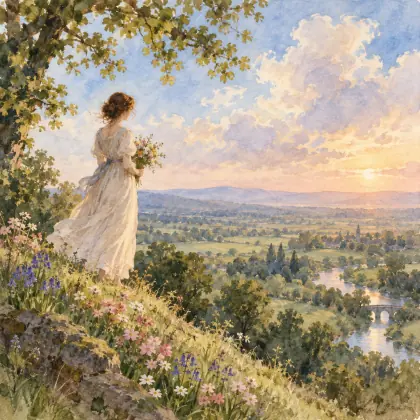 I Stood Tip-toe Upon a Little Hill - poem by - John Keats