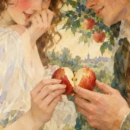 Sharing Eve’s Apple - poem by - John Keats