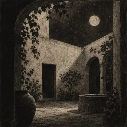 A Patio - poem by - Jorge Luis Borges