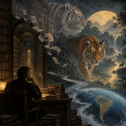 The Other Tiger - poem by - Jorge Luis Borges