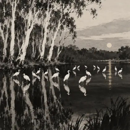 Egrets - poem by - Judith Wright