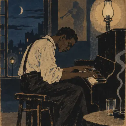The Weary Blues - poem by - Langston Hughes