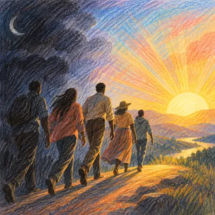 Walkers with the Dawn - poem by - Langston Hughes