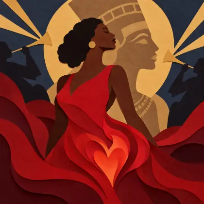 When Sue Wears Red - poem by - Langston Hughes