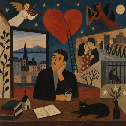 Happens to the Heart - poem by - Leonard Cohen