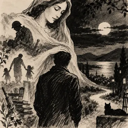 Night Comes on - poem by - Leonard Cohen