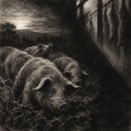 Pigs - poem by - Les Murray