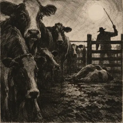 The Cows on Killing Day - poem by - Les Murray