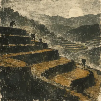 The Farm Terraces - poem by - Les Murray