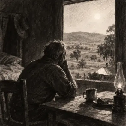 The Widower in the Country - poem by - Les Murray