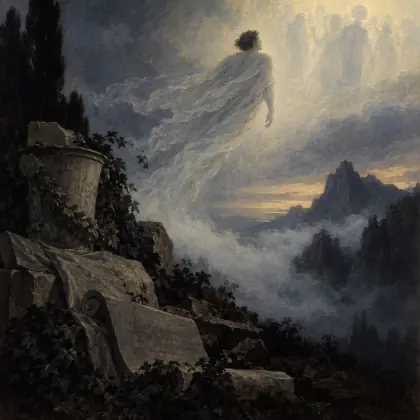 A Fragment: When, to Their Airy Hall - poem by - Lord Byron