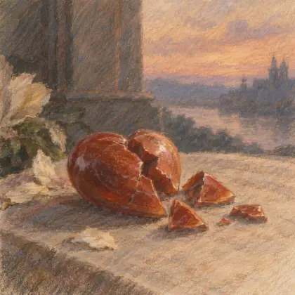 On a Cornelian Heart Which Was Broken - poem by - Lord Byron
