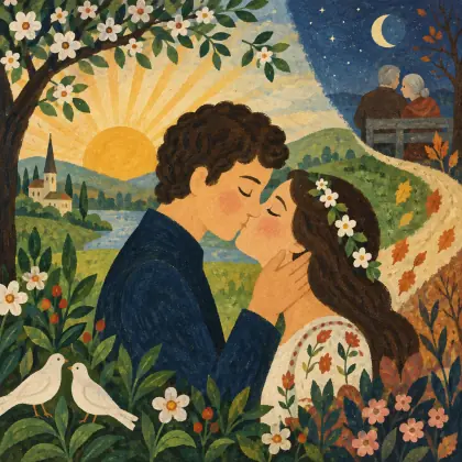 The First Kiss of Love - poem by - Lord Byron