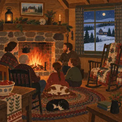 In an Old Farmhouse - poem by - Lucy Maud Montgomery