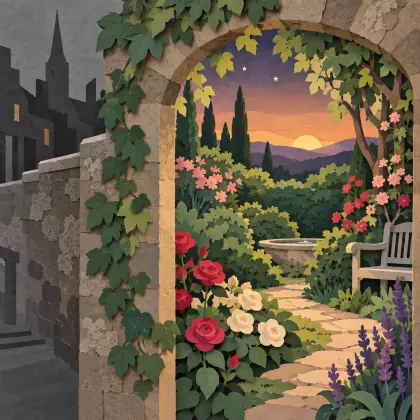 In an Old Town Garden - poem by - Lucy Maud Montgomery