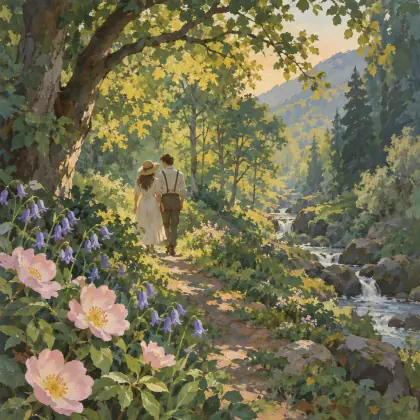 In Lovers' Lane - poem by - Lucy Maud Montgomery