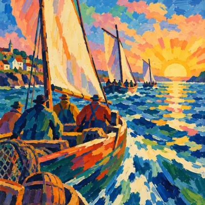 Off to the Fishing Ground - poem by - Lucy Maud Montgomery